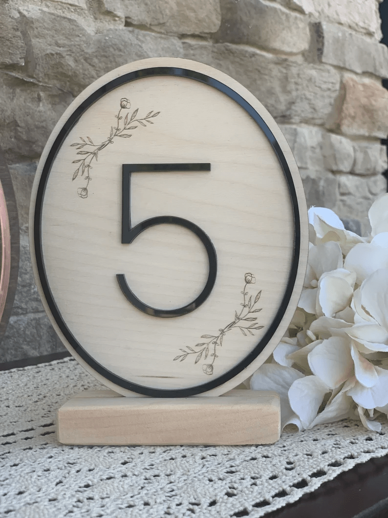 Vintage Inspired Wedding Table Numbers